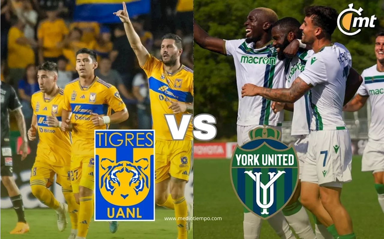 ¿A qué hora juega Tigres vs York United? Partido amistoso HOY