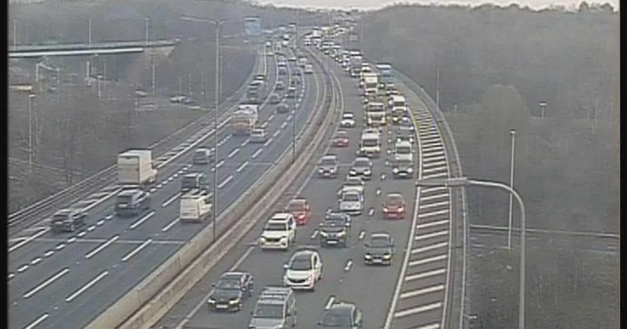 M60 traffic LIVE as drivers hit with long queues and lane closures