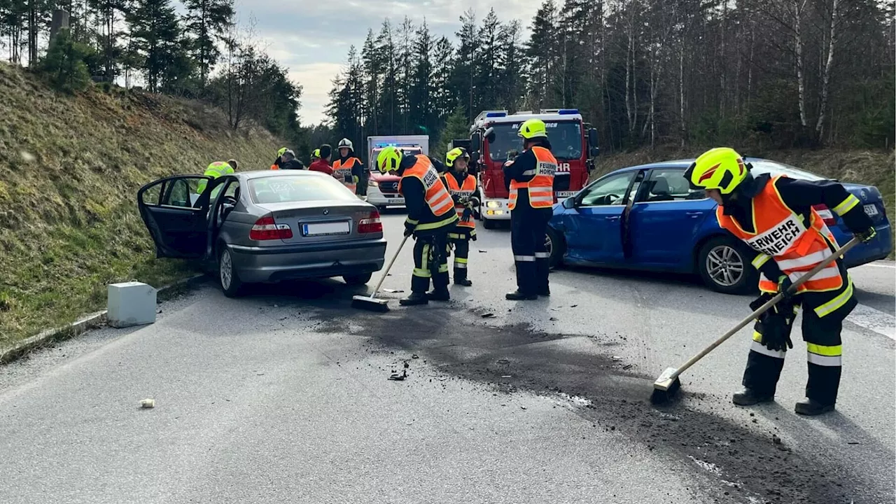 Hoheneich: Bei B41-Ausfahrten krachte es