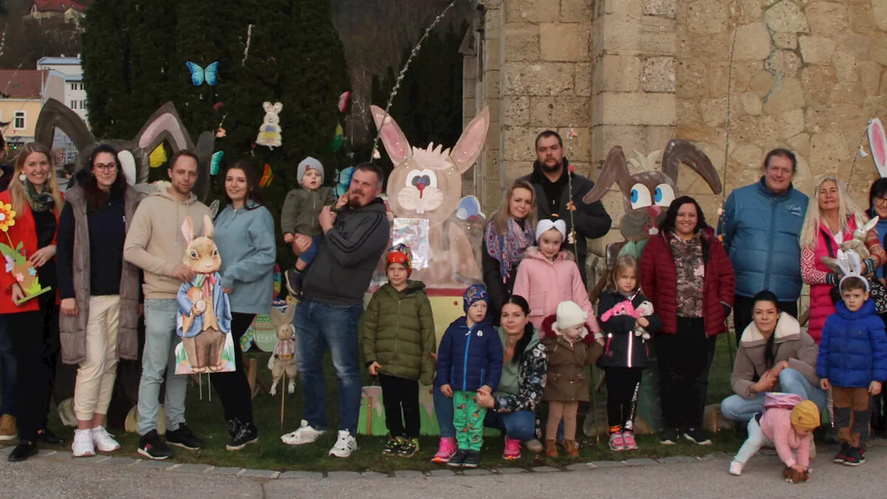 Osterhase sucht in Berndorf die schönste Osterdekoration