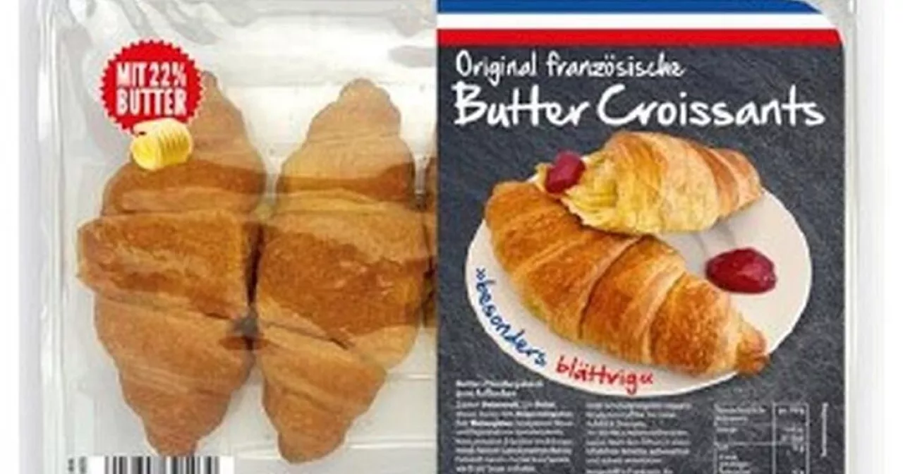 Achtung, Rückruf: Französische Butter-Croissants - Lyoner mit Paprika und Ei