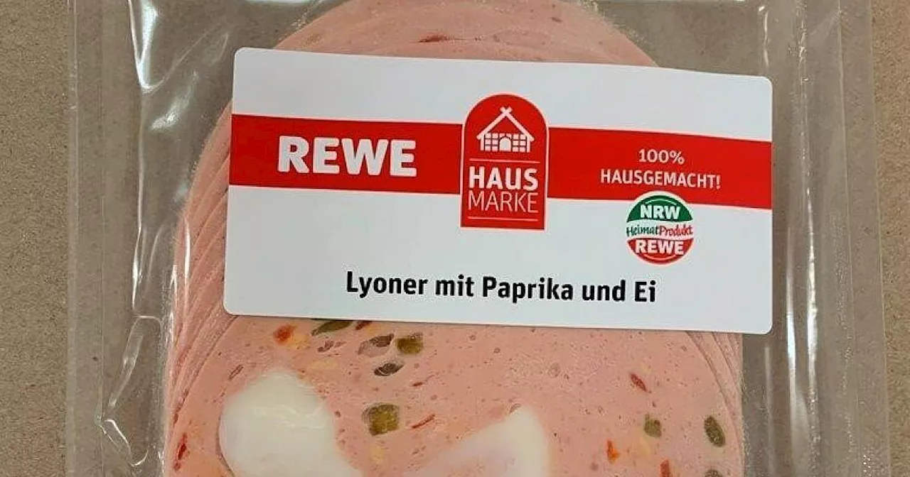 Achtung, Rückruf: Rewe ruft Lyoner mit Paprika und Ei zurück