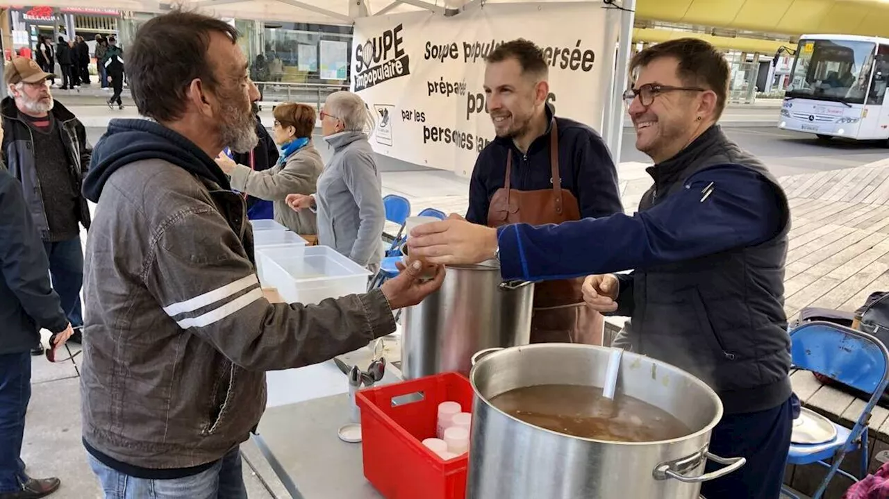 « Un joli moment d’humanité » : à Saint-Nazaire, le chef étoilé sert la soupe « impopulaire »