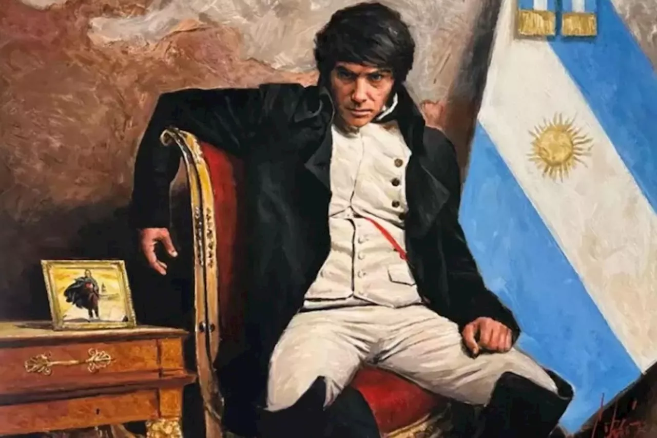 Javier Milei difunde una imagen en la que aparece retratado como Napoleón Bonaparte