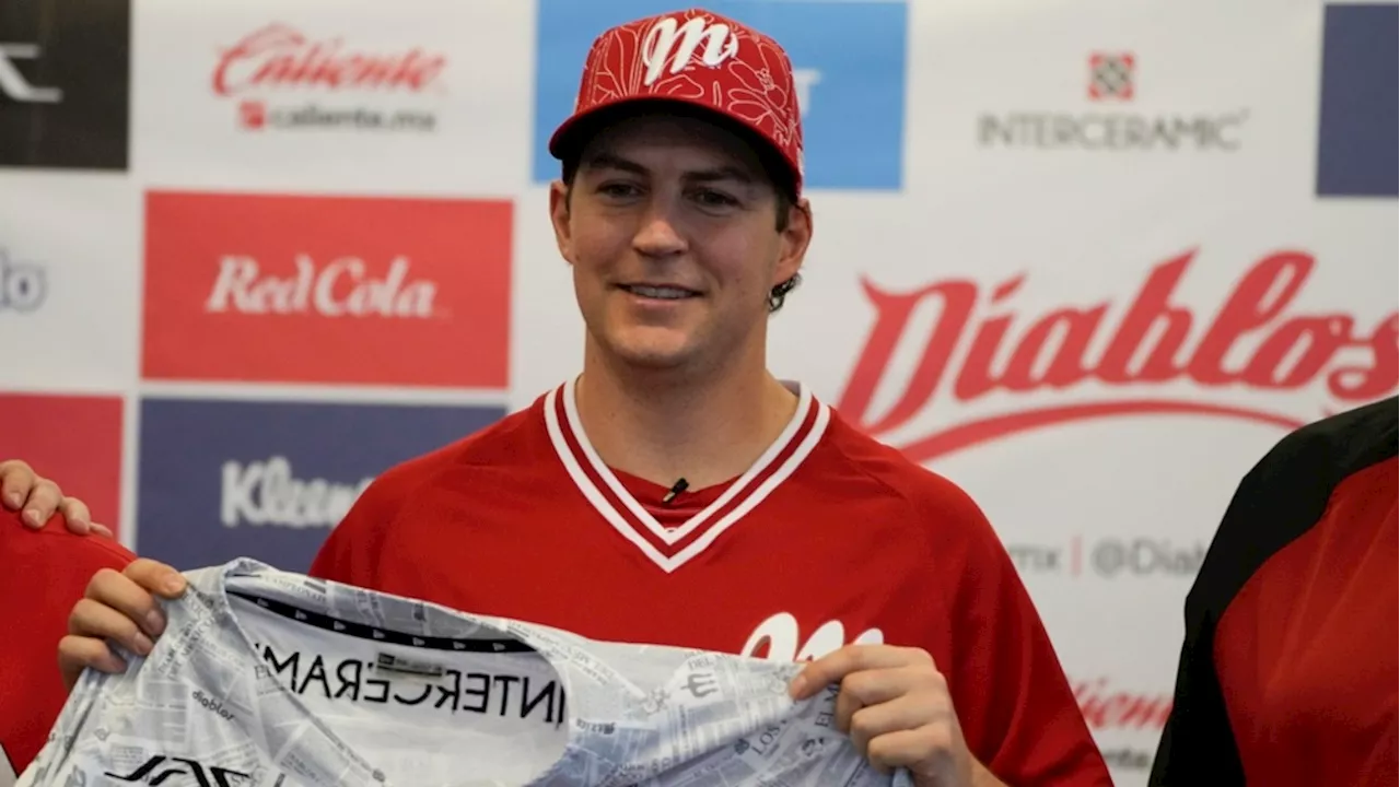 Trevor Bauer fue presentado con los Diablos Rojos del México de manera oficial