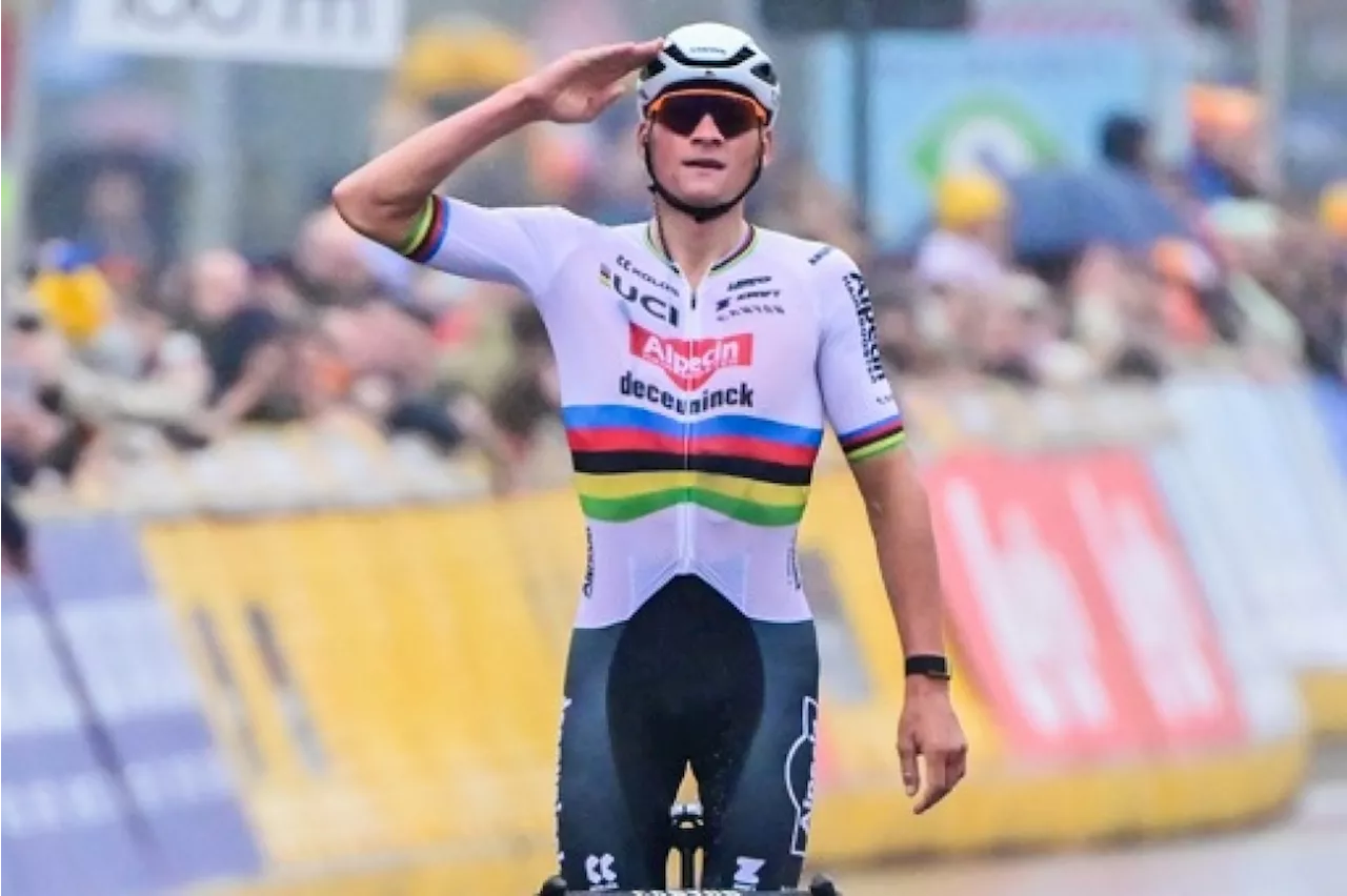 Mathieu van der Poel s'impose en démonstration à Harelbeke devant Stuyven et van Aert