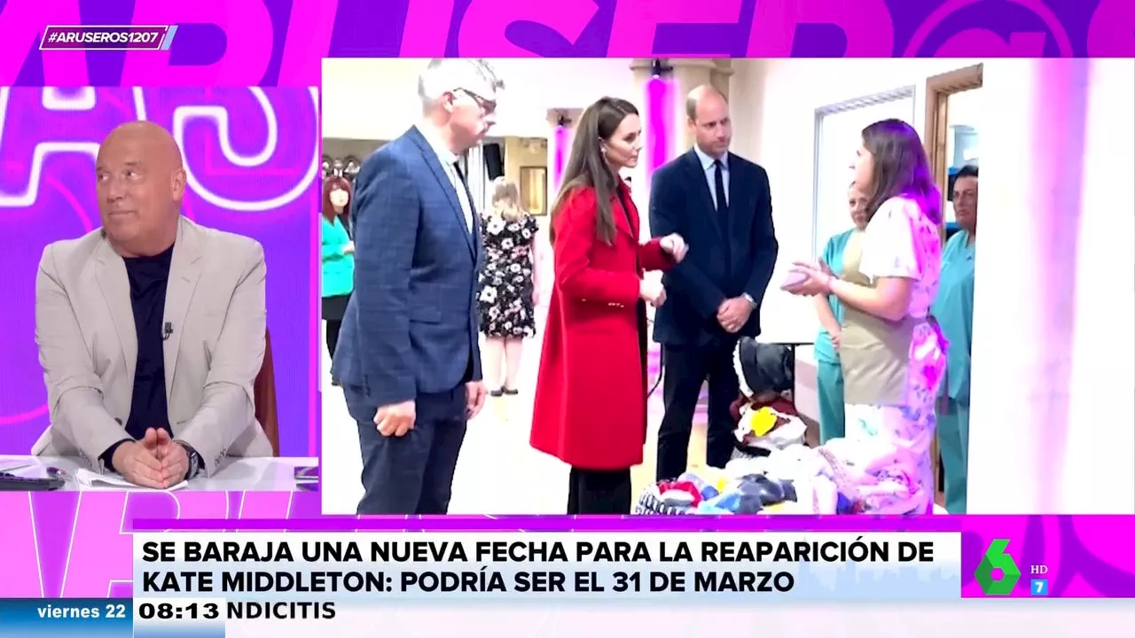 Alfonso Arús analiza la posible aparición de Kate Middleton el Domingo de Resurrección: 'Podríamos hacer