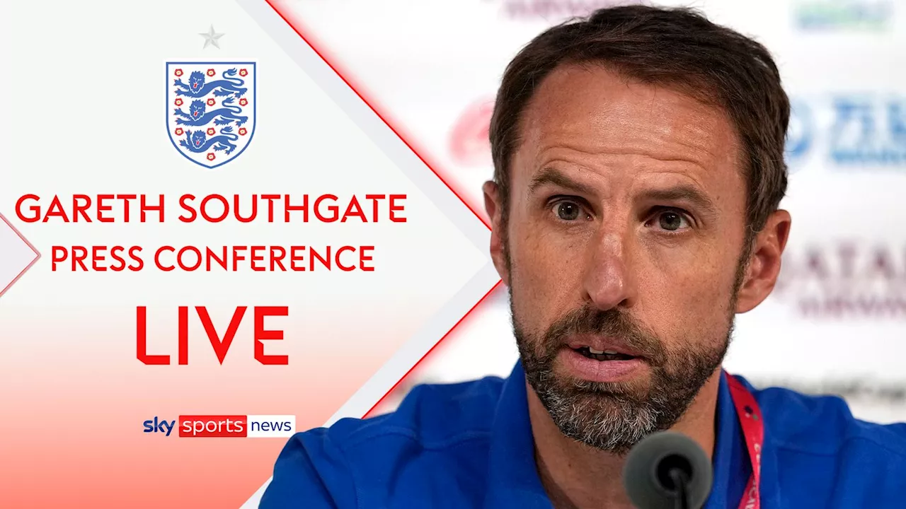 FREE STREAM: Watch Gareth Southgate respond to England kit row and Manchester United links