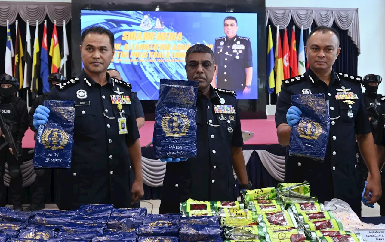 Drug ring operating from ‘childcare centre’ busted, RM10mil worth of drugs seized in Ampang