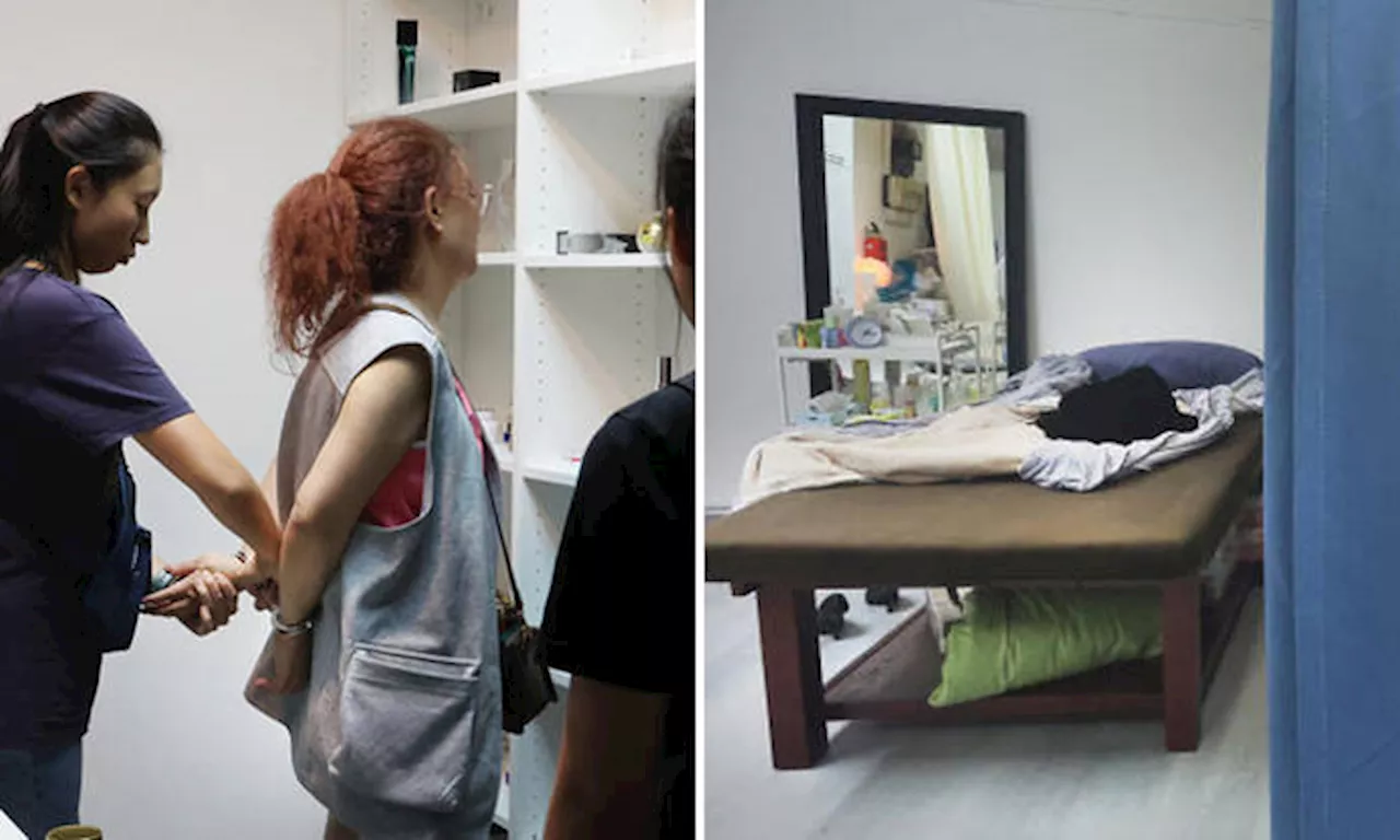 Masseuse arrested for allegedly providing sexual services after enforcement officers break door down