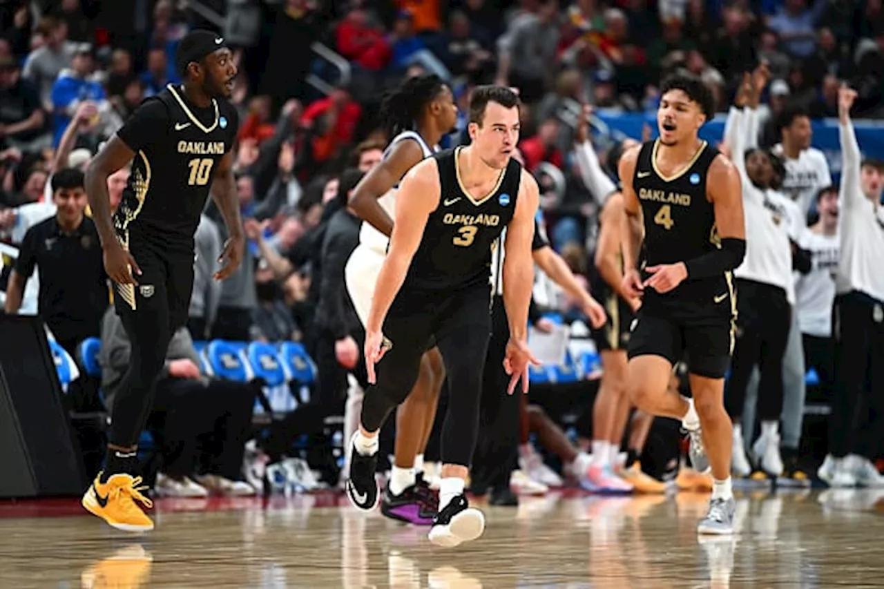 No. 14 Oakland upsets No. 3 Kentucky behind Jack Gohlke’s 10 3-pointers