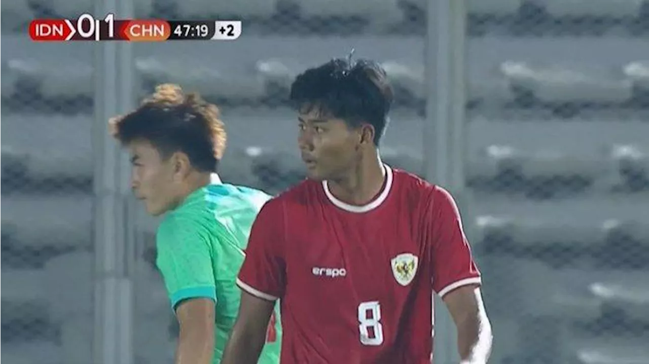 Hasil Babak I Ujicoba Timnas U20 Indonesia vs China: Tertinggal 1-0, Garuda Muda Banyak PR