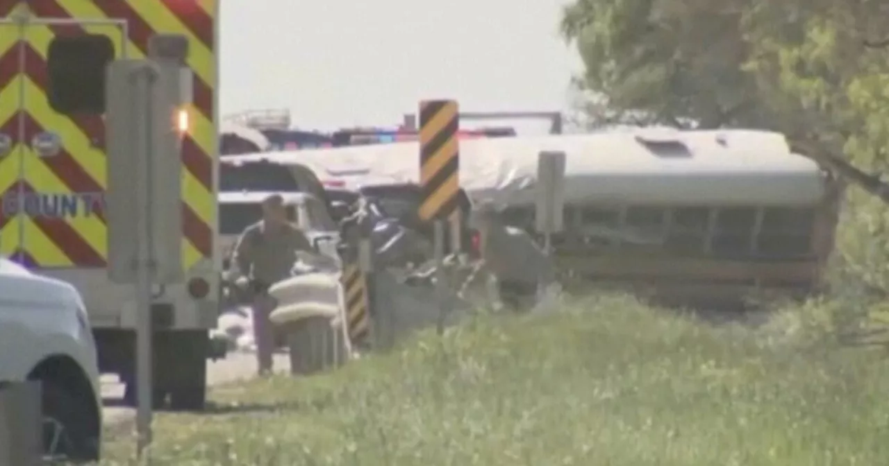 2 killed and dozens injured in school bus crash outside Austin, Texas