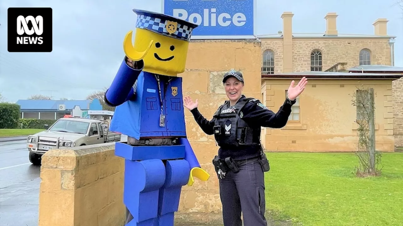 Mount Gambier's Human Lego Man retires after walk for Cancer Council SA