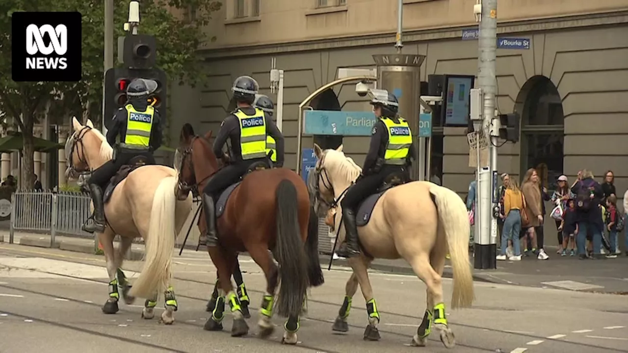 Two women arrested after women's rights protest at Victorian parliament turns ugly