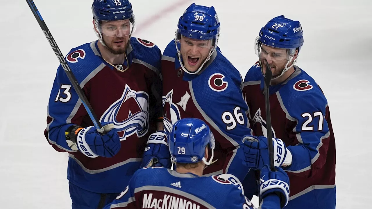 Rantanen scores twice, MacKinnon extends home points streak as ...