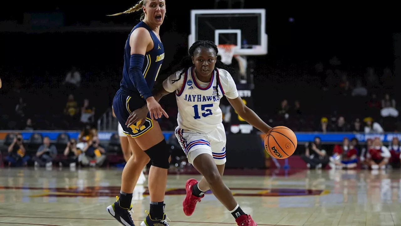 Zakiyah Franklin ties it late, Kansas women get past Michigan in overtime in March Madness