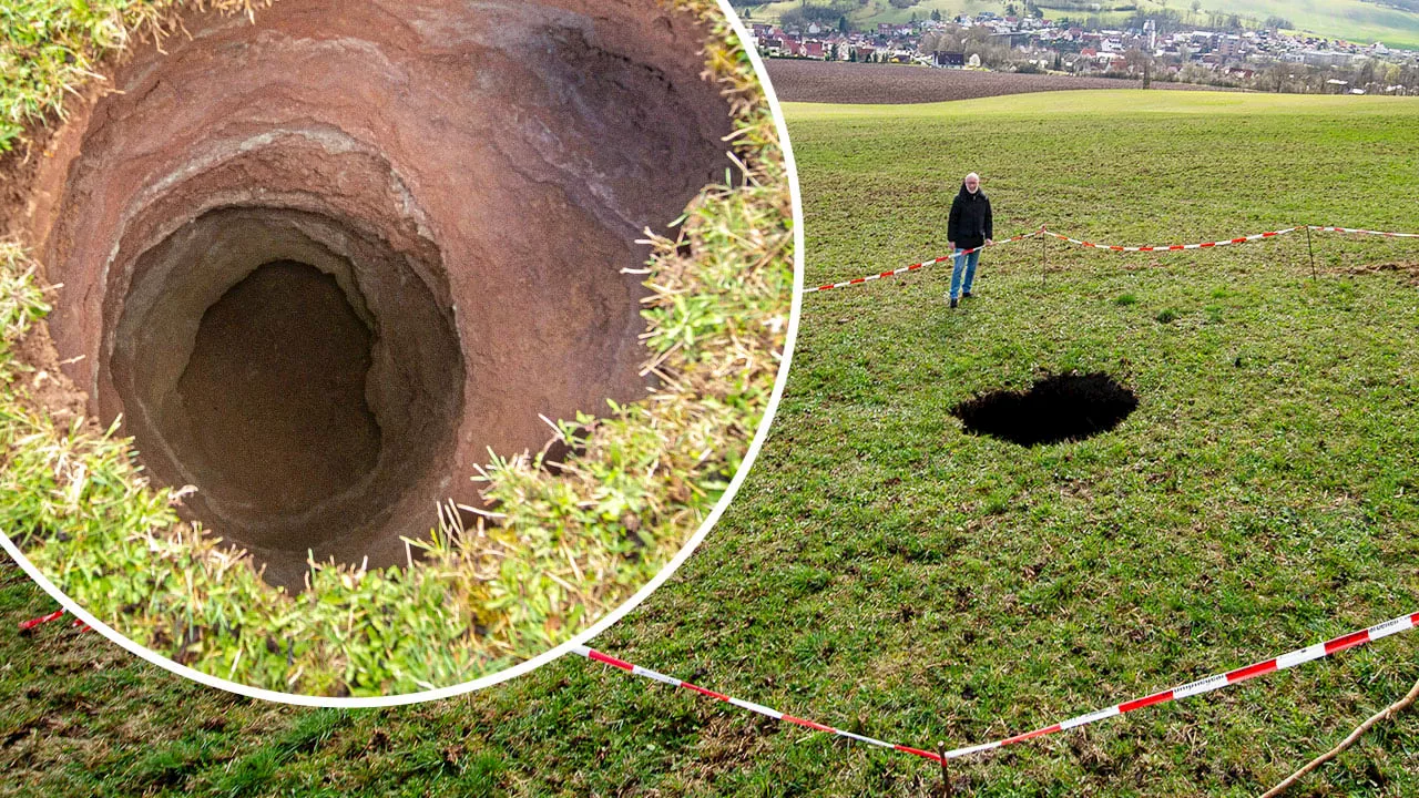 Seltenes Phänomen: Das mysteriöse Grusel-Loch von Lengenfeld