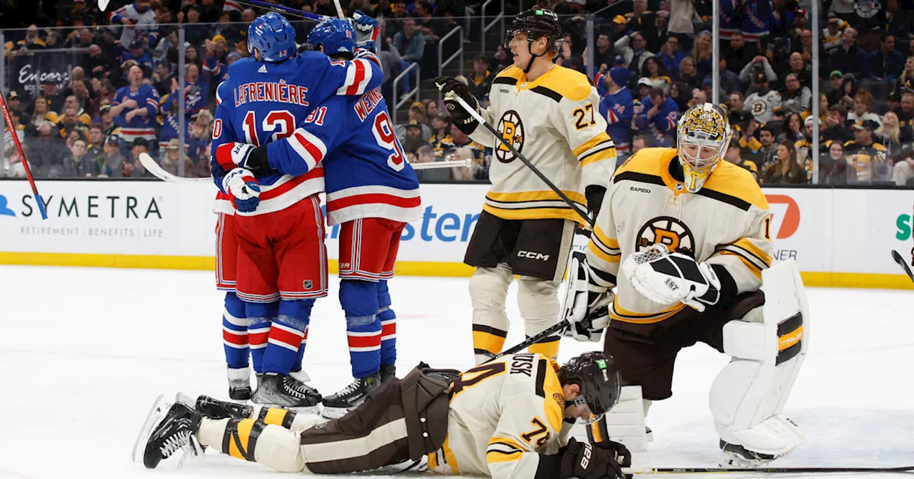 Artemi Panarin tallies hat trick to help Rangers beat NHL-best Bruins