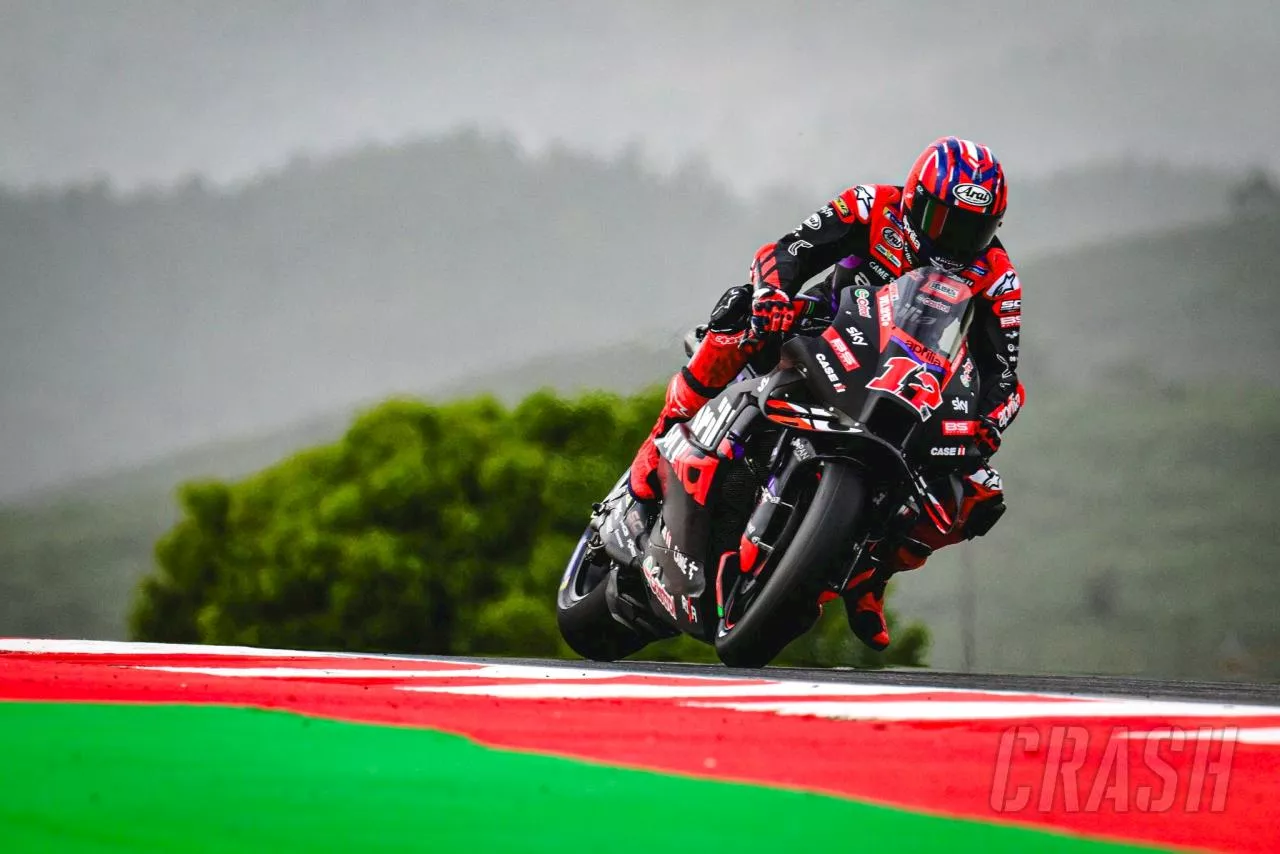 Maverick Vinales wins the Portimao MotoGP sprint after Francesco Bagnaia error