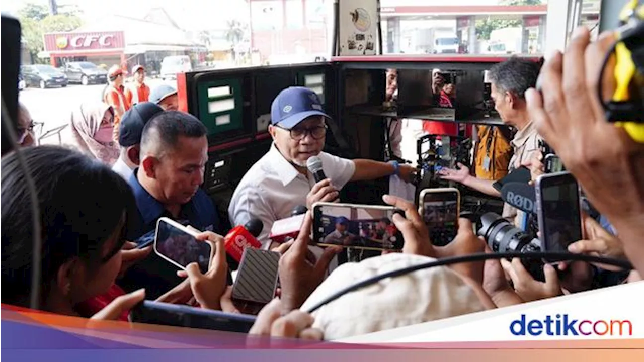 Zulhas Temukan 4 SPBU di Karawang-Bandung Curangi Meteran: Jangan Main-main