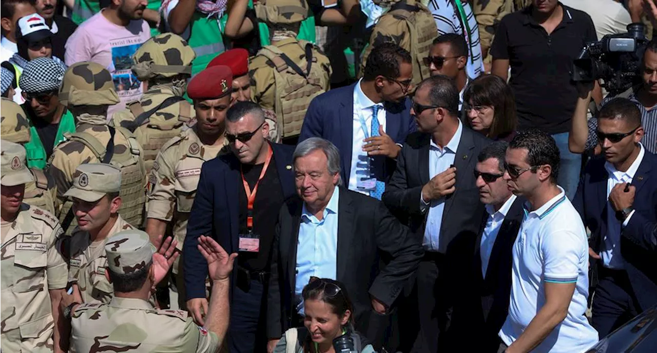 Es hora de “inundar” a Gaza con ayuda, dice António Guterres, jefe de ONU