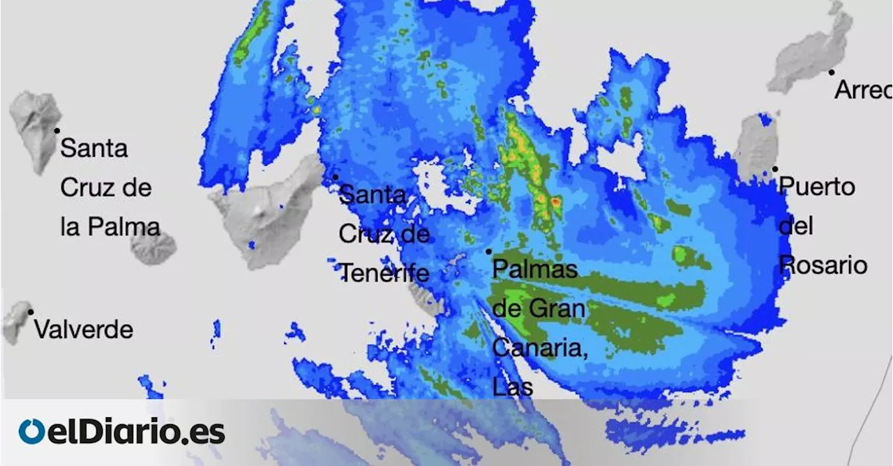 Canarias marca la temperatura más baja del país y las lluvias más abundantes