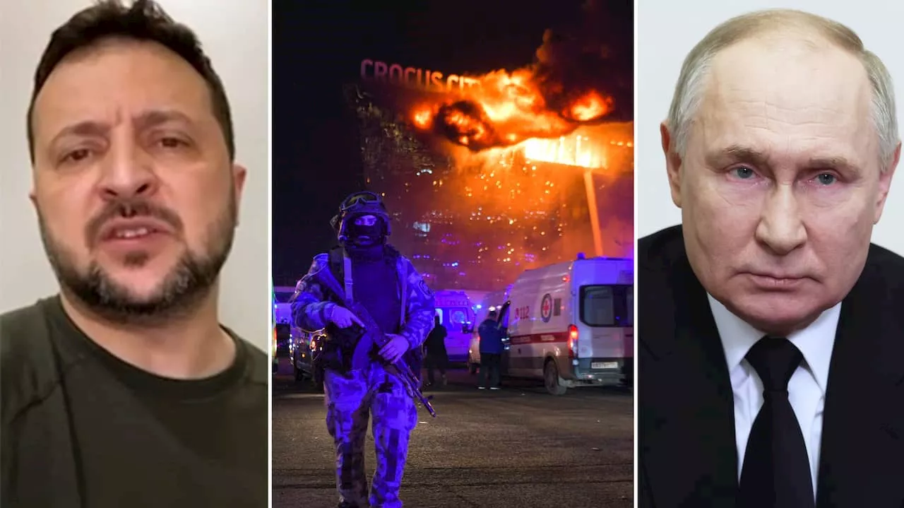 Zelenskyjs första ord om Moskvadådet