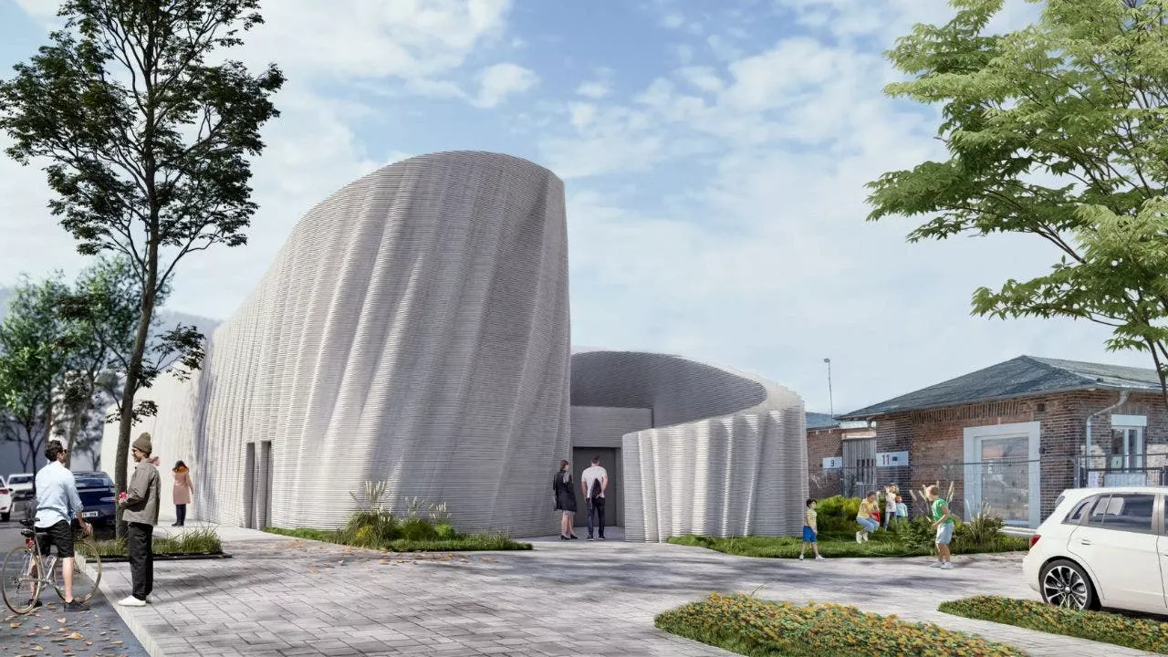 Europe's Largest 3D-Printed Building: The Wave House