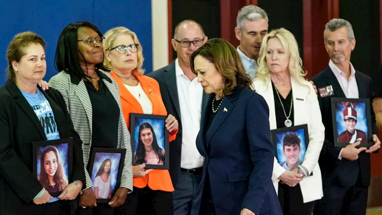 Vice President Kamala Harris pushes for gun control legislation after visiting Parkland school