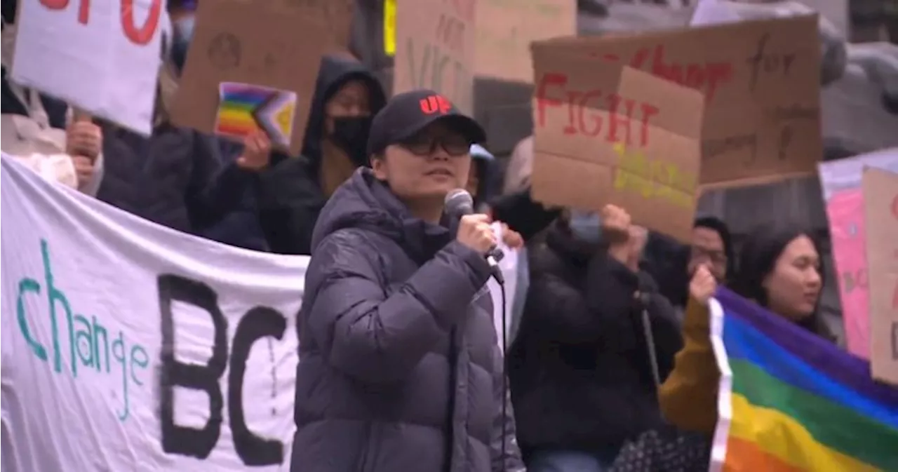 B.C. international students hold protest against permanent resident policy changes