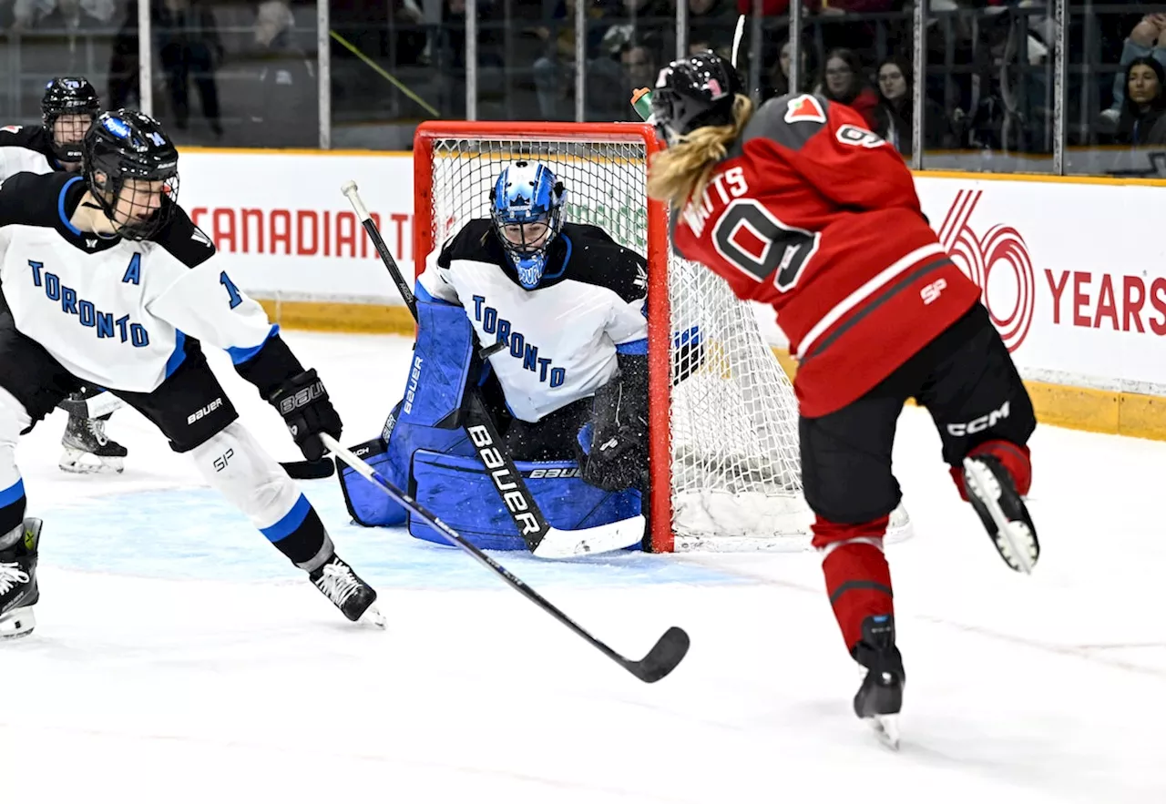 Watts has three goals to lead Ottawa past Toronto 5-3 in PWHL contest