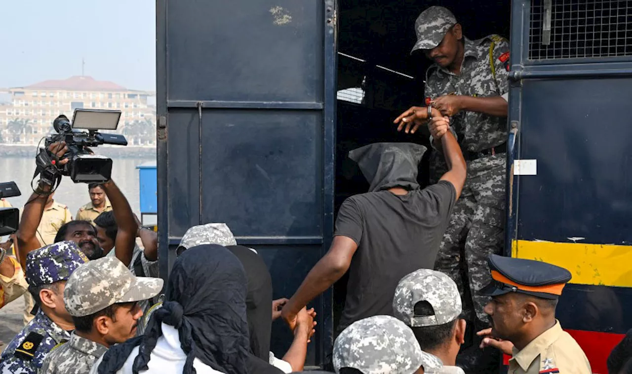 35 Somalis arrive in India to face trial over ship hijacking