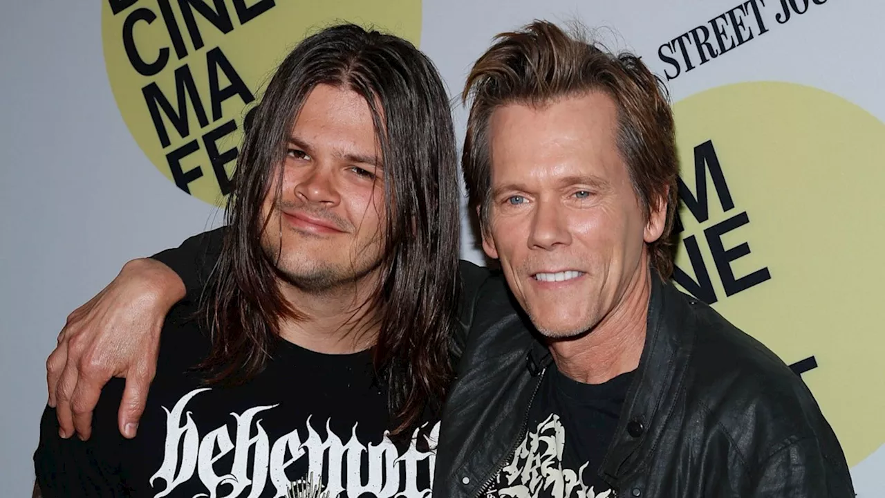 Kevin Bacon's goth son Travis looks unrecognizable with short blonde hair