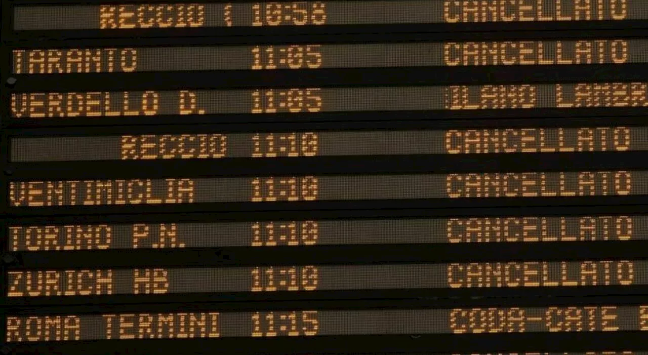 Sciopero treni da stasera Fs, Italo e Trenord: orari, fasce di garanzia, treni garantiti regione per regione,