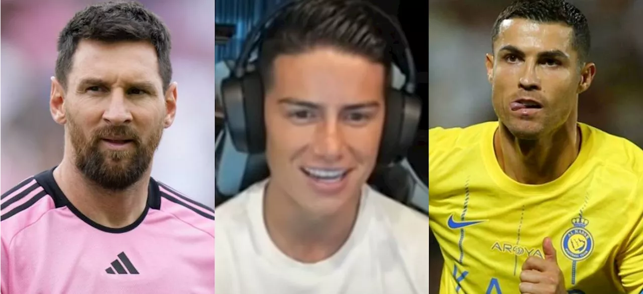 INTENTA NO PONERTE DE PIE ANTE LA RESPUESTA MÁS ÉPICA DE TODAS, POR FAVOR | James Rodríguez por fin contestó quién es el mejor entre Cristiano Ronaldo y Lionel Messi