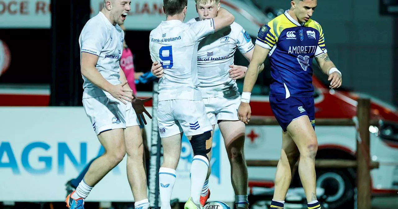 Leinster secure bonus-point win over Zebre as Andrew Osborne dots down on debut