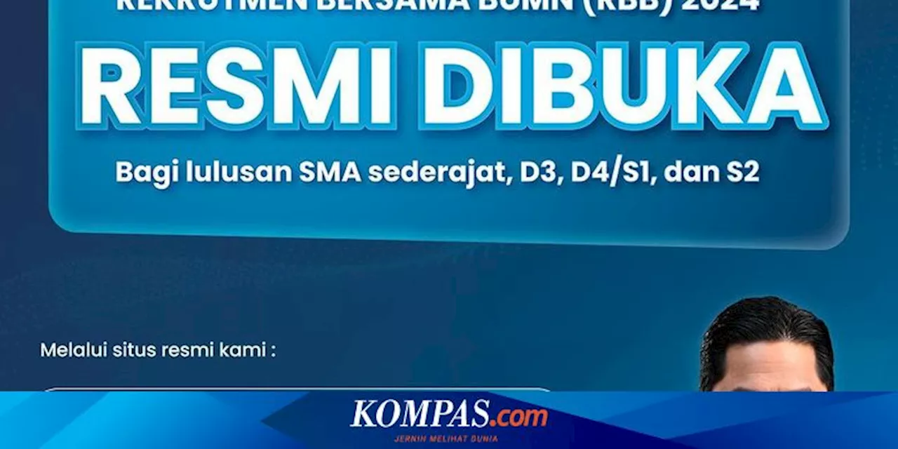 110 BUMN Buka 1.830 Lowongan Kerja 2024 buat Siswa SMA sampai S2