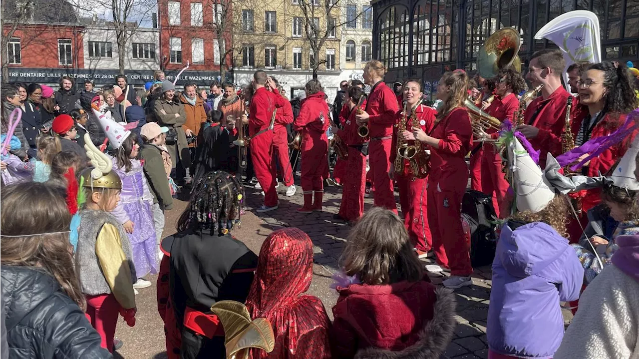 Lille : plus de deux cents personnes pour le retour du carnaval de Wazemmes, ce samedi