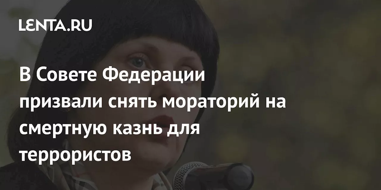 В Совете Федерации призвали снять мораторий на смертную казнь для террористов