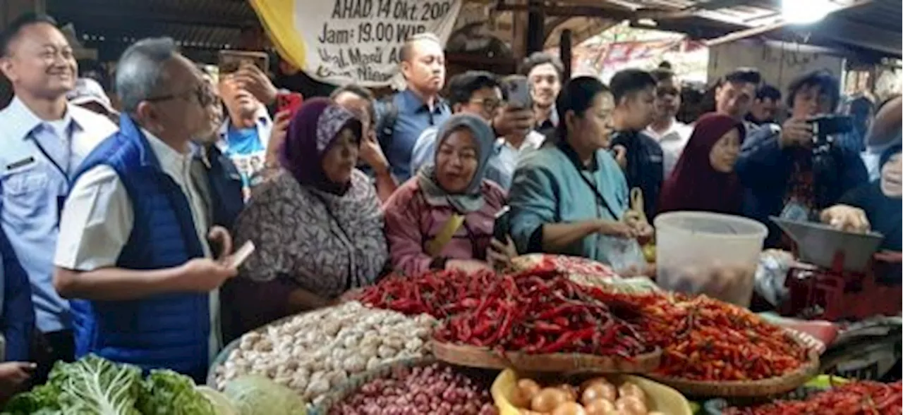 Kunjungi Pasar Tambun Mendag Harga Beras dan Cabai Turun Terpantau Turun