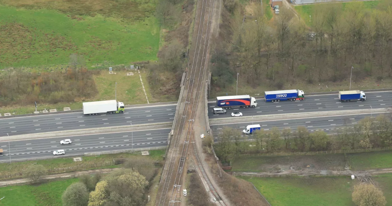 Closure of Train Line and M62 for Bridge Rebuilding Work