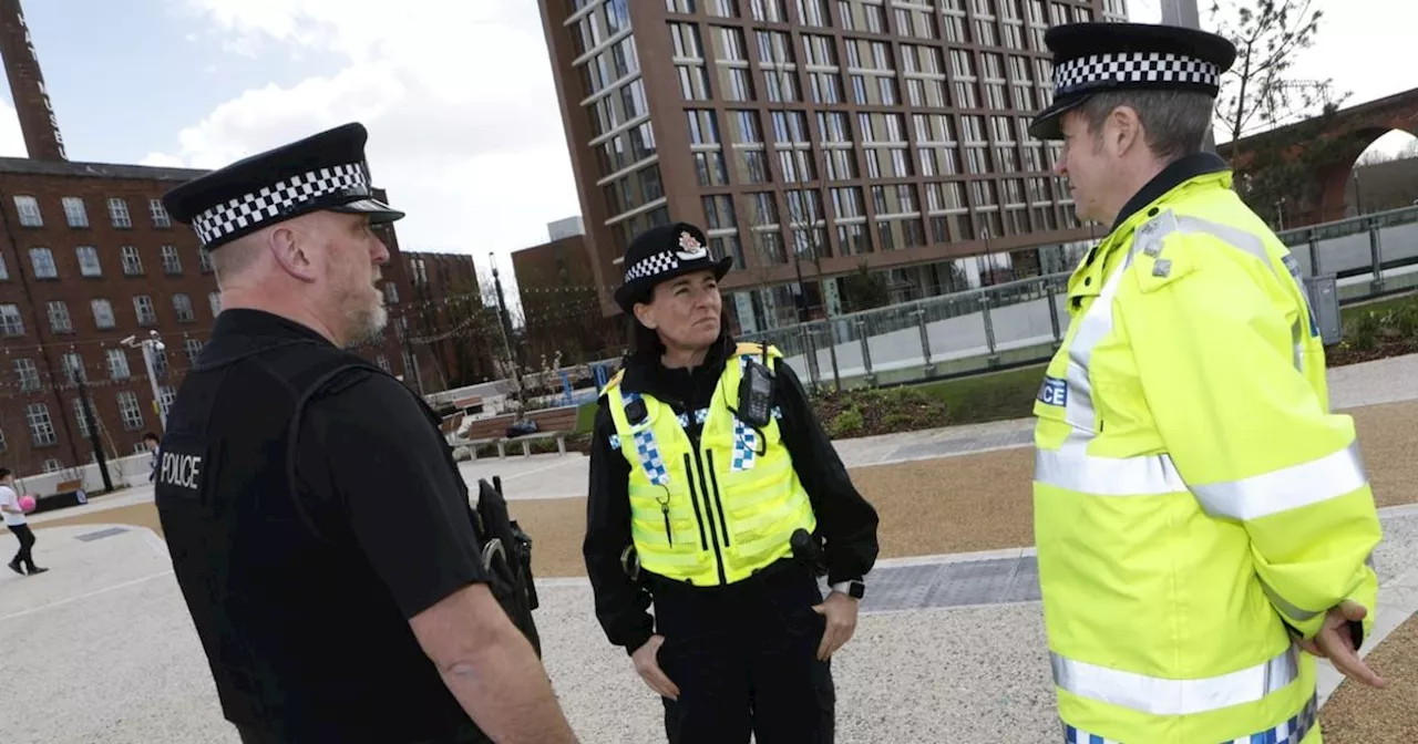 Police flood streets of Stockport days after huge new interchange and park opens