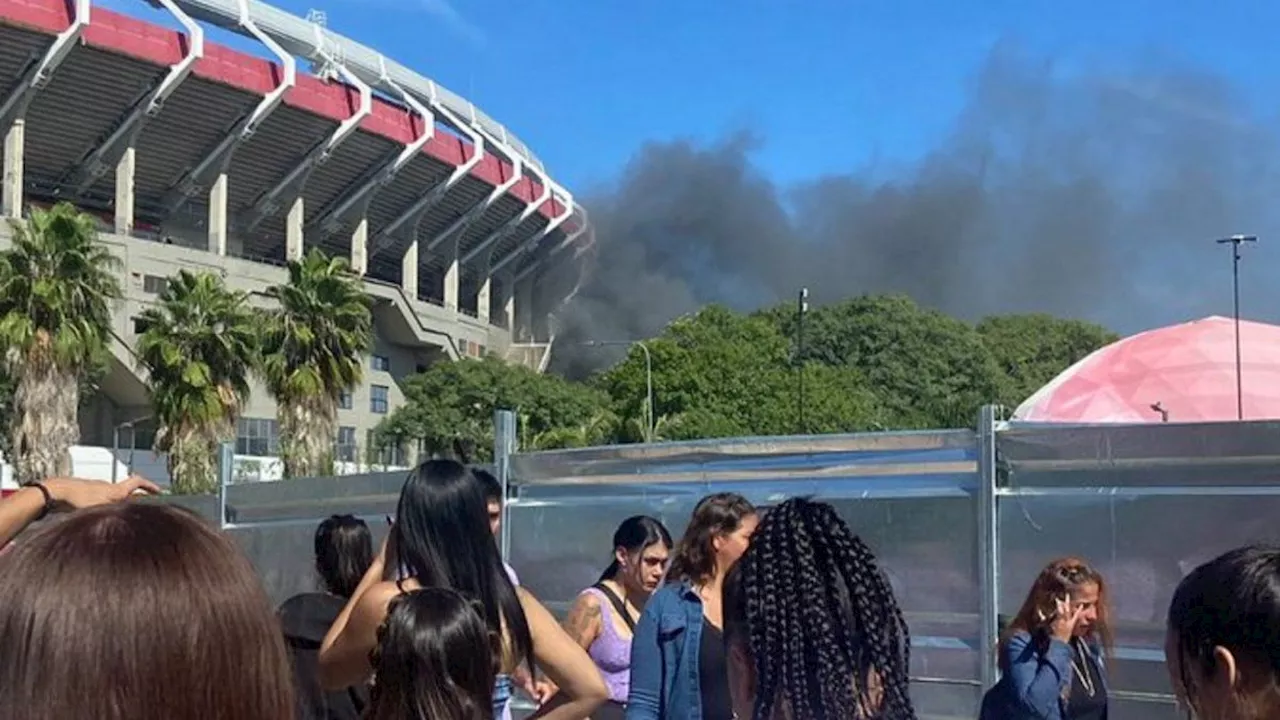 Explotó un grupo electrógeno en el Monumental en la previa al segundo show de María Becerra