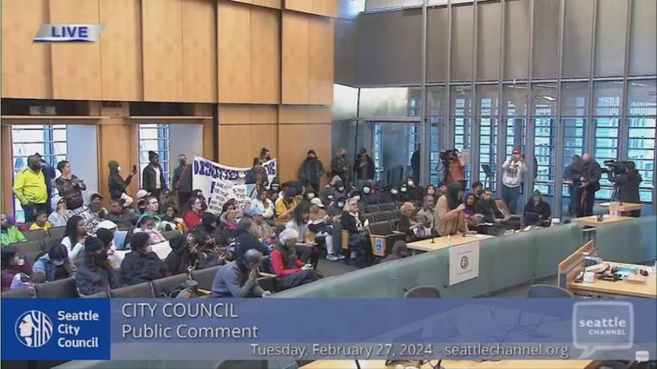 6 charged with trespassing after protest at Seattle City Council meeting