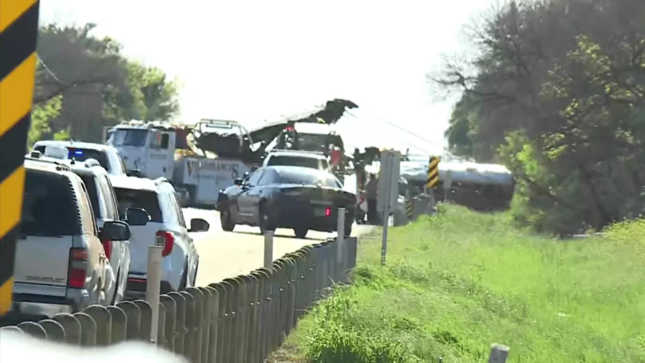 Texas school bus with more than 40 students crashes, killing 2 people, authorities say