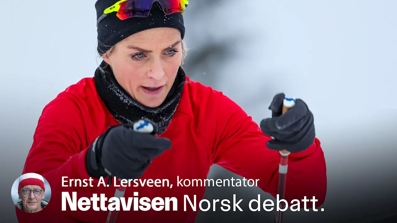 Therese Johaug er ikke i toppslag, men vinner for det