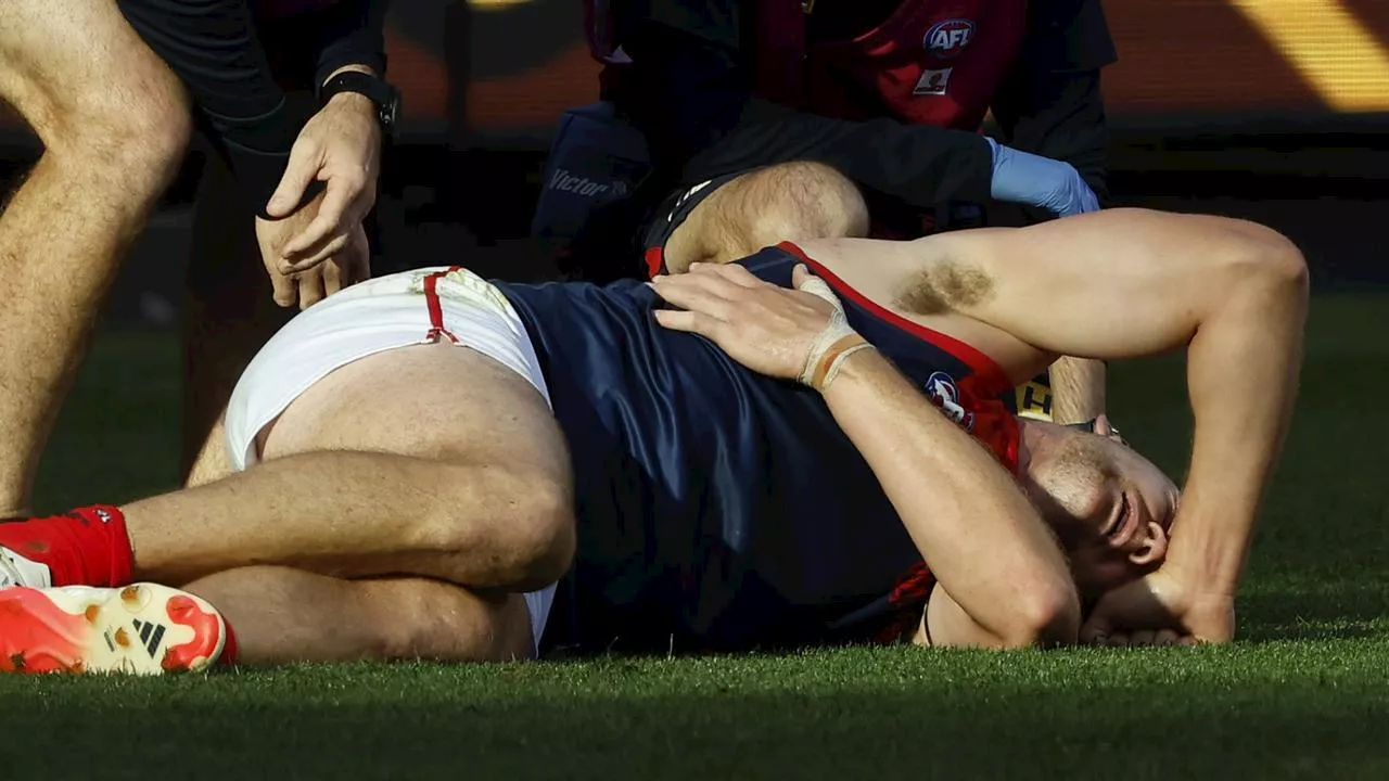 Melbourne Demons Star Hospitalized After Brutal Hit from Hawthorn Player