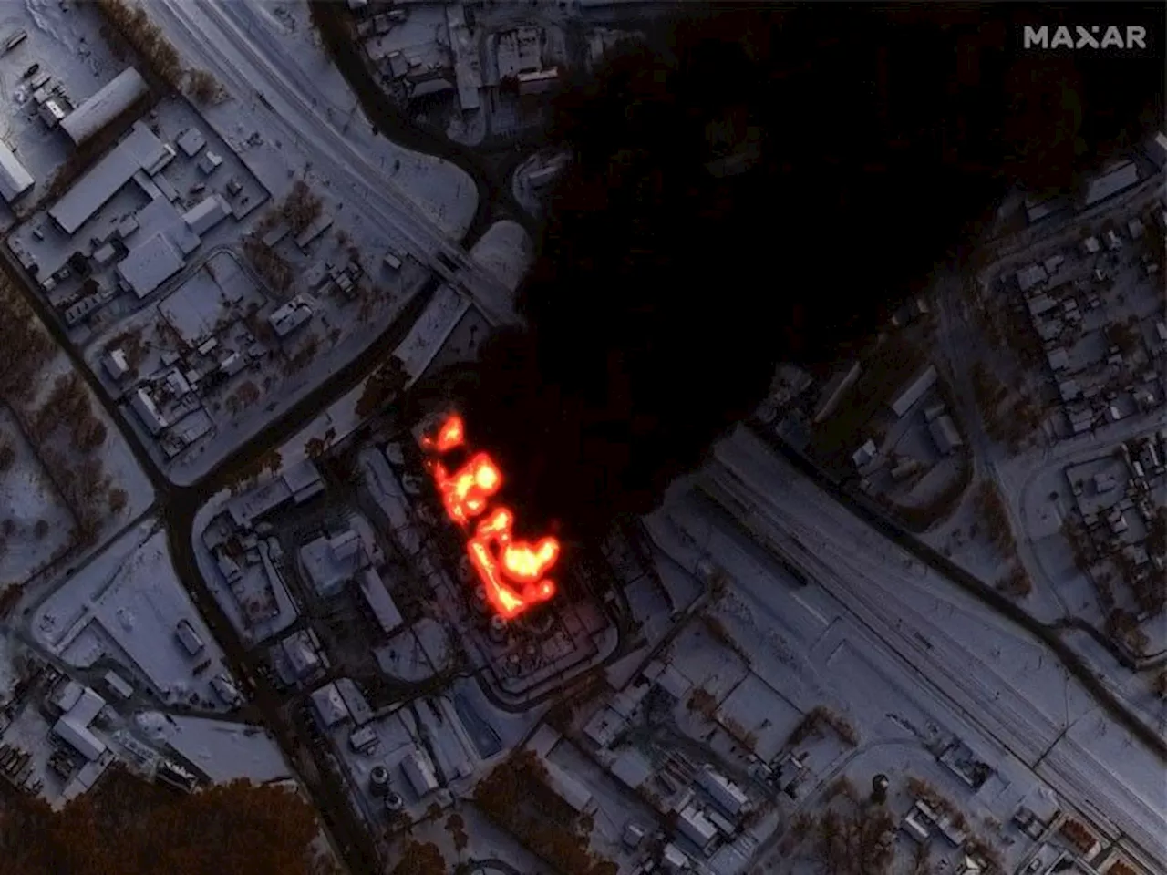 Oil refinery in Russia on fire after drone attack: Russian news agencies