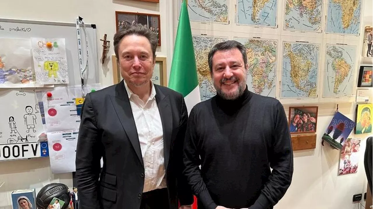 Musk difende Salvini: “Sui migranti scandaloso processarlo per aver fatto rispettare la legge”